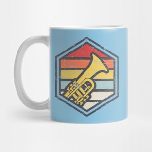 Retro Badge Trumpet Light Mug